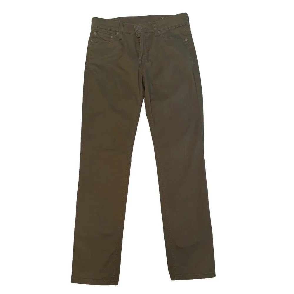 Levi’s 511 Slim Fit Jeans Men’s 30x32 Olive Green Stretch Denim Pants Cotton